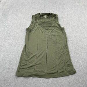 Athleta Shirt Women's Large Oxygen Tank Top Laurel Olive Green Activewear